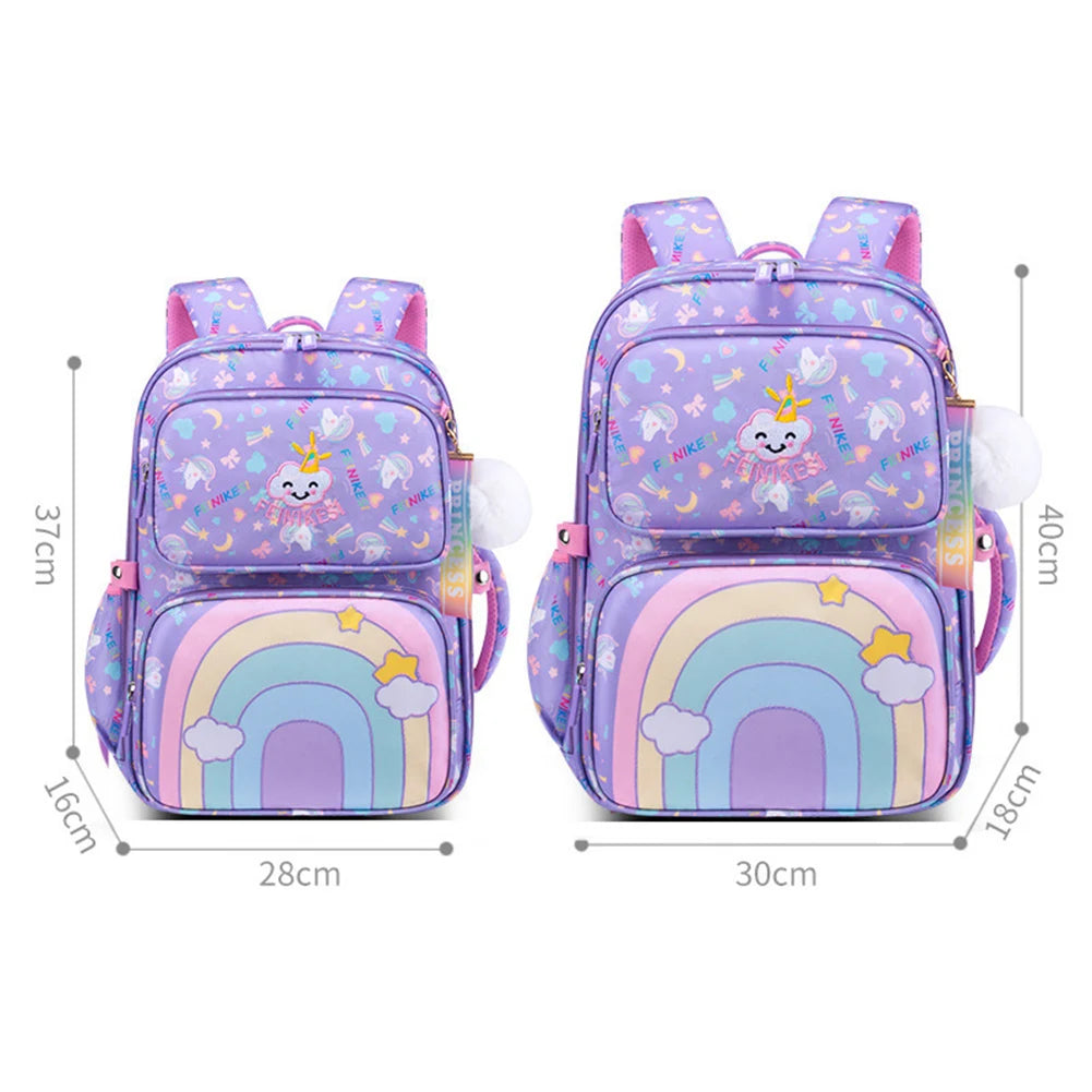 Cute Backpack For Primary School Student Stylish Portable Versatile Bag Breathable Preschool Books Bag Back To School Gift Girls