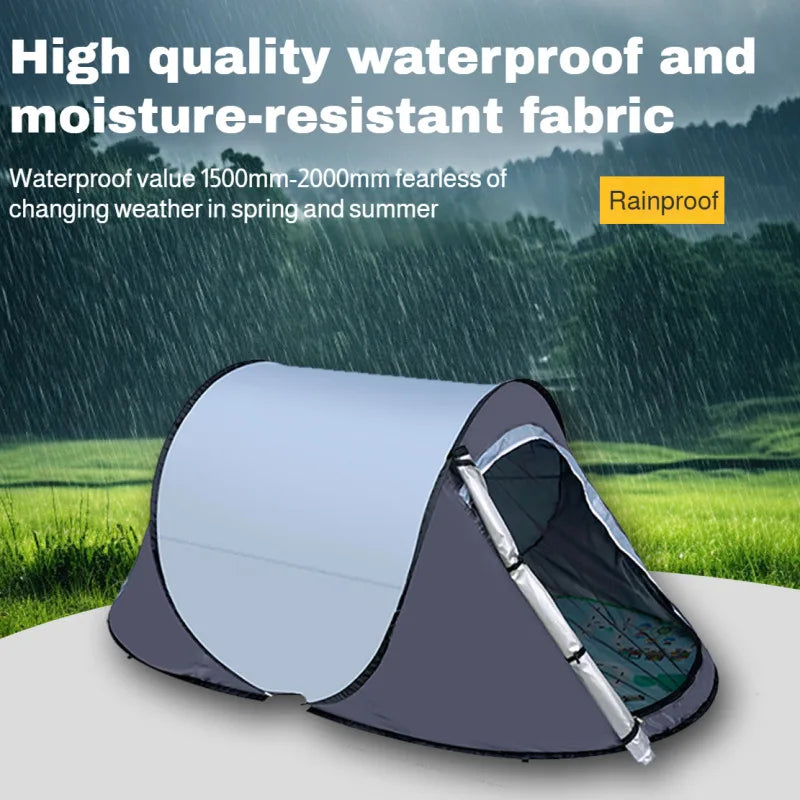 Outdoor Tent Hand-throw Automatic Open Camping Tent Windproof Anti-mosquito and Sunscreen No Installation Required Portable Tent