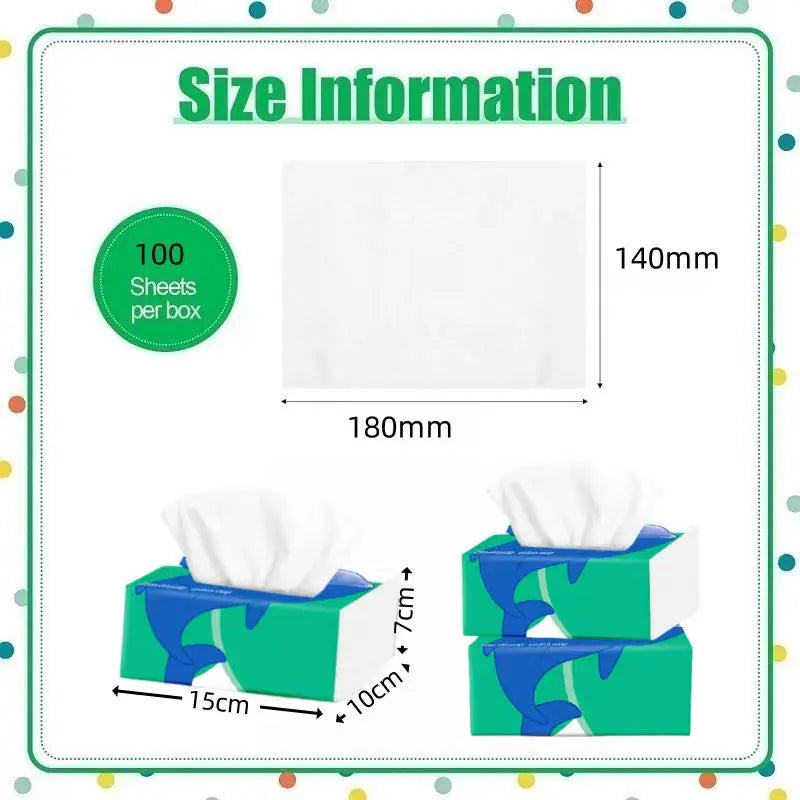 Facial Tissues Packs Pocket Paper Napkins Travel Size Mini Cute Print for Kid School Travel Camping Office Daily Use