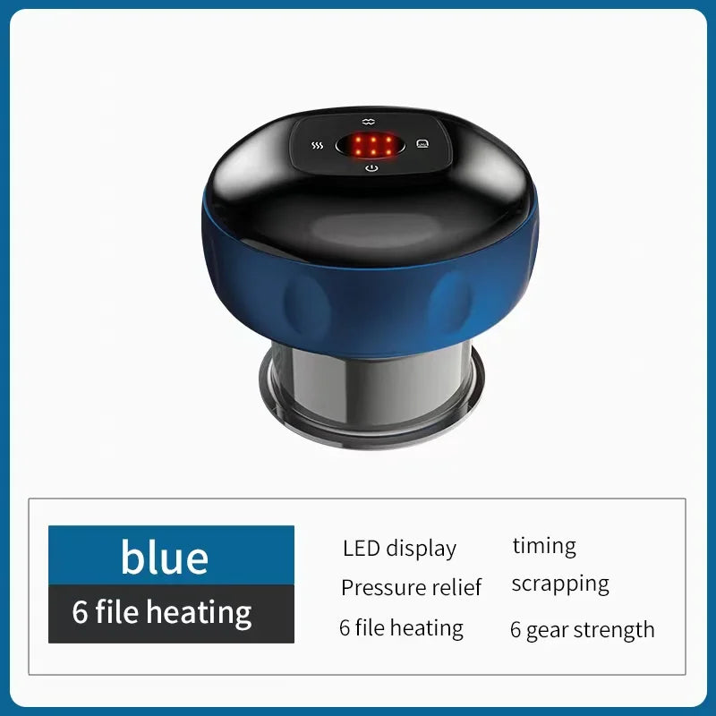 Electric Vacuum Cupping Massage Anti Cellulite Magnet Therapy Wireless Guasha Scraping Fat Burner Slimming Body Scraping Cupping