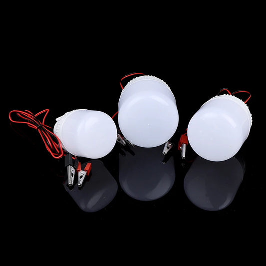 1pc LED Lamp DC 12V Portable Led Bulb 5W 9W 15W White Outdoor Camp Tent Night Fishing Hanging Light