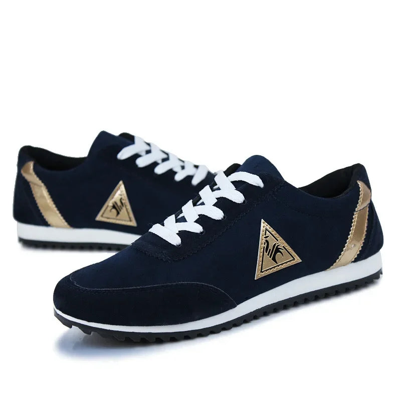 Men’s Lightweight Suede Sneakers – Casual Sports Running Shoes for Comfort & Style