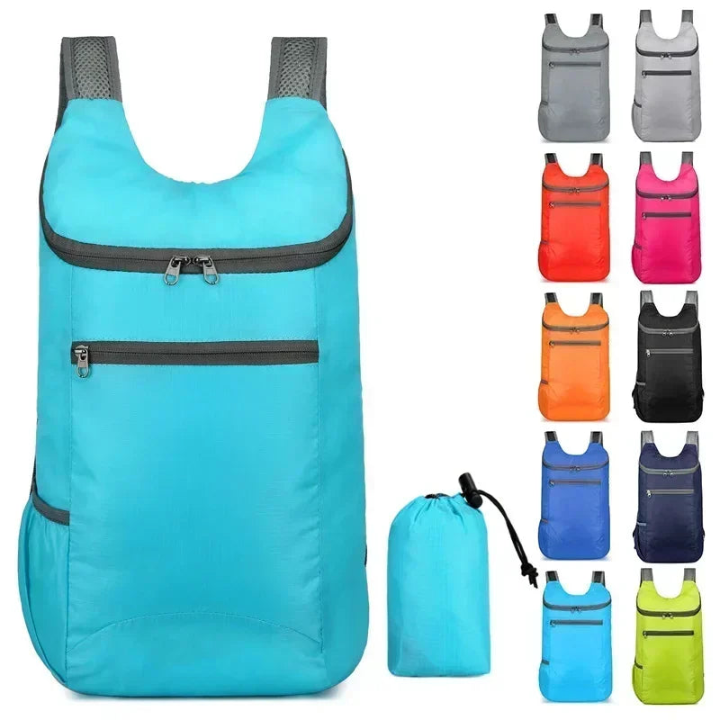 Waterproof Foldable Backpack - Large Capacity Lightweight Daypack for Camping Hiking Travel, Outdoor Sport Bag Unisex