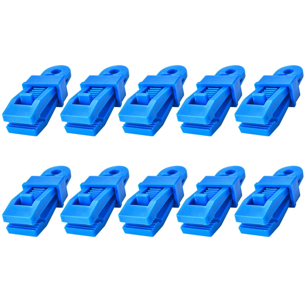 10/1PCS Tent Clip Tarpaulin Clamp Outdoor Camping Tarpaulin Holder Clip Wind Rope Clamps Awning Beach Hiking Camping Accessories