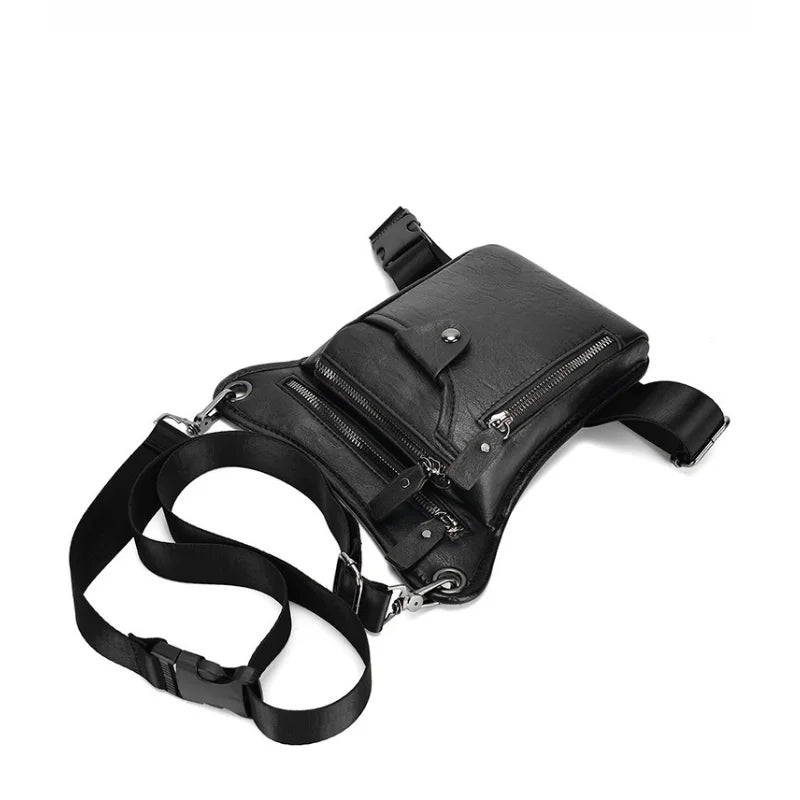 PU Waterproof Leg Waist Bags Portable Molle Shoulder Waist Pack Funny Outdoor Hiking Motorcycle Waist Bag Leg Bag
