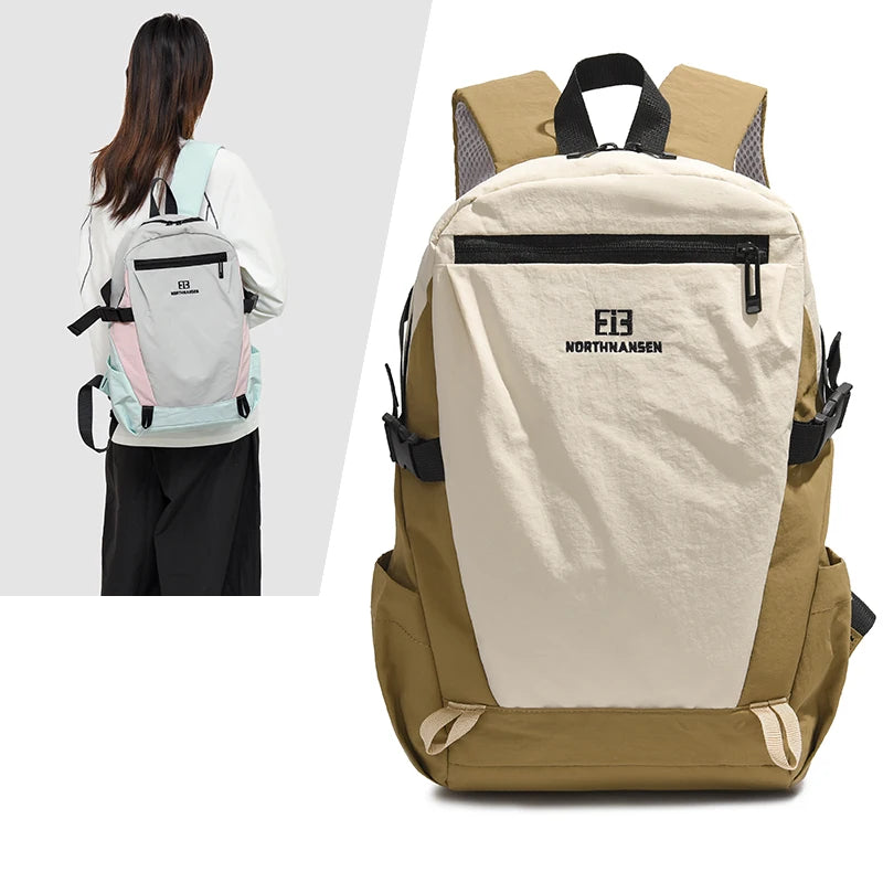 Travel backpack, large capacity lightweight backpack, college student travel leisure outdoor hiking backpack