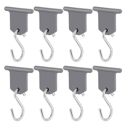 S-Shaped Awning Hooks – 8 Pack RV & Tent Light Hangers
