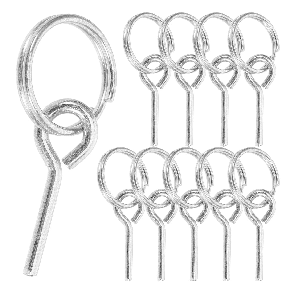 10 Pcs Tent Accessories Durable Fiber Rod Hooks Camping Canopy Connectors Portable Metal Rope Pin Outdoor Gear Hardware