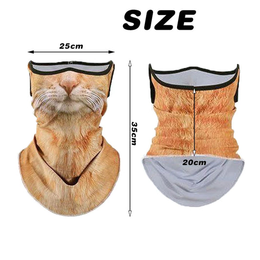 Motorcycle Balaclava Helmet Animal Design Motorcycle Mask Windproof Sun Proof Breathable Camping Jet Helmet Outdoor
