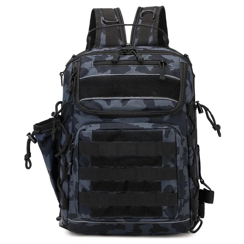 New outdoor mountaineering bag men's hiking large capacity backpack camouflage tactical bag multi-function sports bag backpack