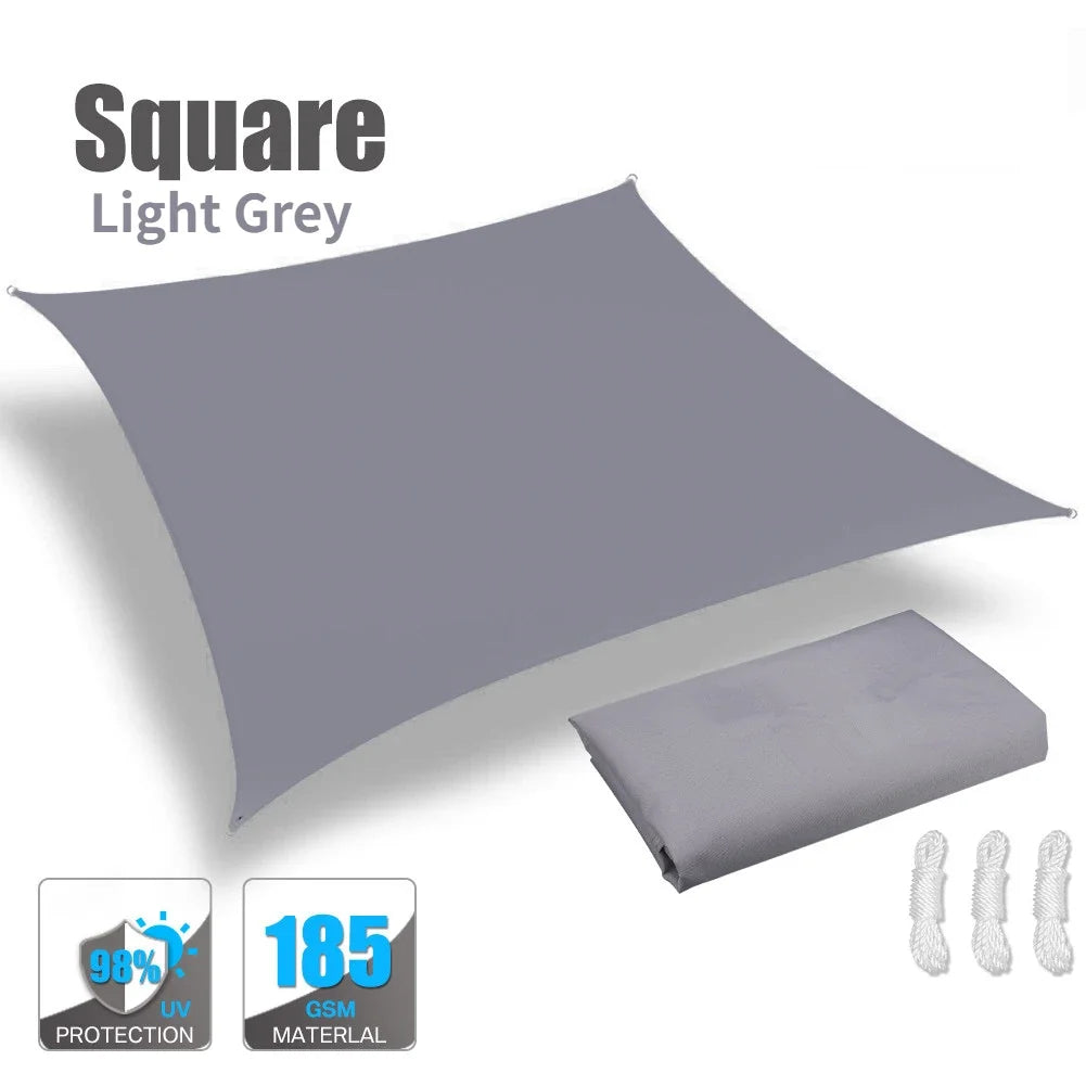 3.6/3/2M Square Shade Sails Waterproof Rectangle Canopy Sun Shelter for Patio Pergola Yard Backyard Cover Awning Cloth Screen