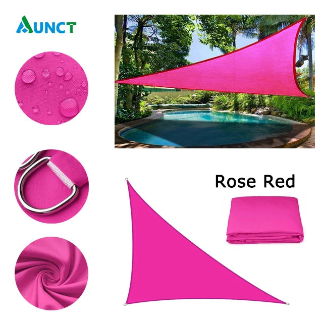 Waterproof Sun Shelter Triangle Sunshade Protection Outdoor Cover Garden Patio Pool Shade Sail Awning Camping Sun Shade 420D