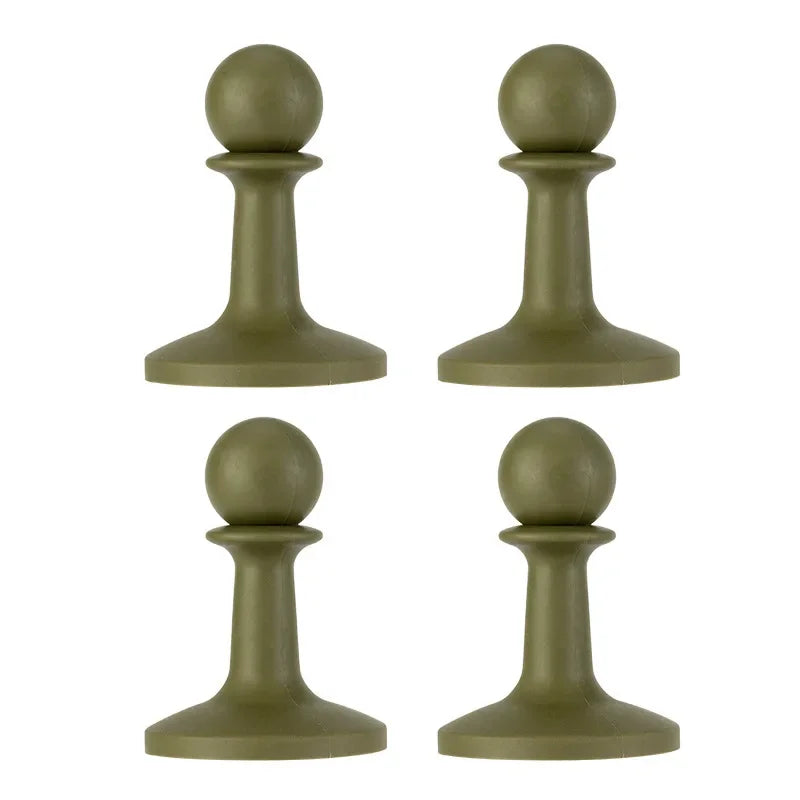 4pcs Camping Canopy Tent Pole Support Pole Lightning Cap Lightning Cap Thimble Camping Tent Camping Accessories