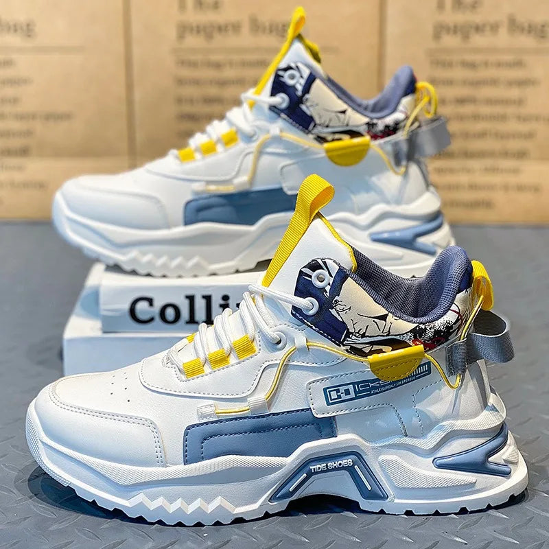 High Top Sneakers for Men – Fashion Outdoor Casual Shoes, Platform Vulcanized Tennis Trainers (2025)