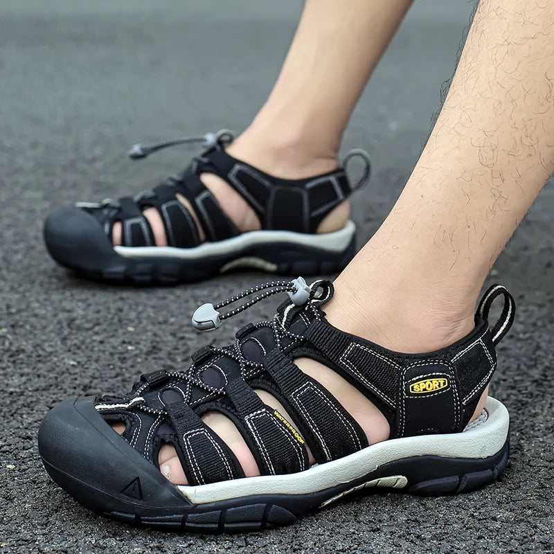 Men’s Outdoor Hiking Sandals – Non-Slip Breathable Water Shoes for Summer Trekking & Casual Wear