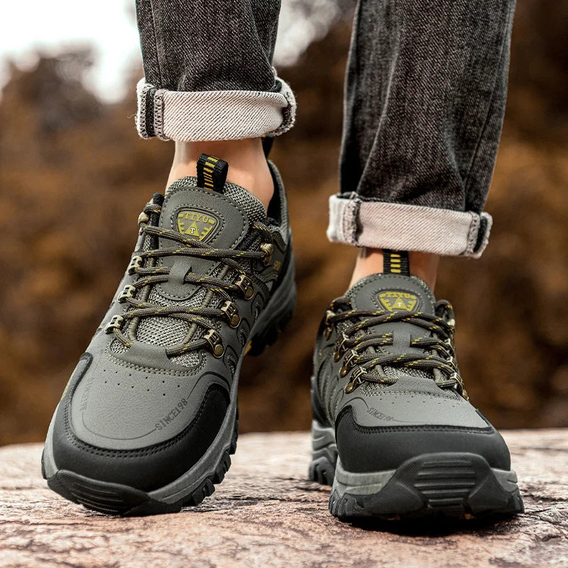 Men’s Hiking Shoes – Waterproof Anti-Slip Outdoor Trekking Sneakers Lightweight Breathable Trail Boots