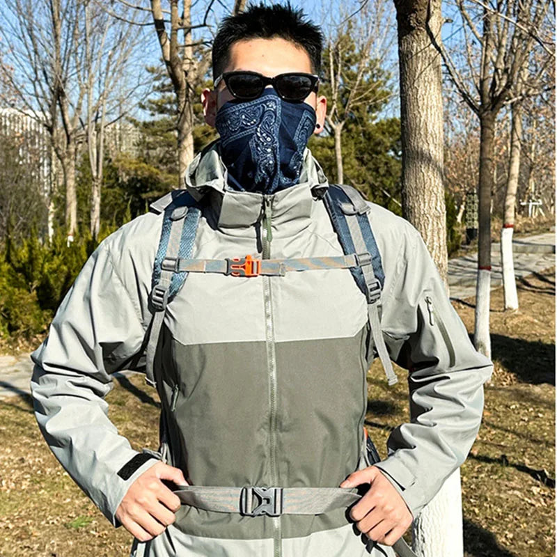 Mountain Backpacks Outdoor Solid Color Camping Bag Travel Hiking Tactical Bags Breathable Waterproof Nylon Rainy Day Sport bag