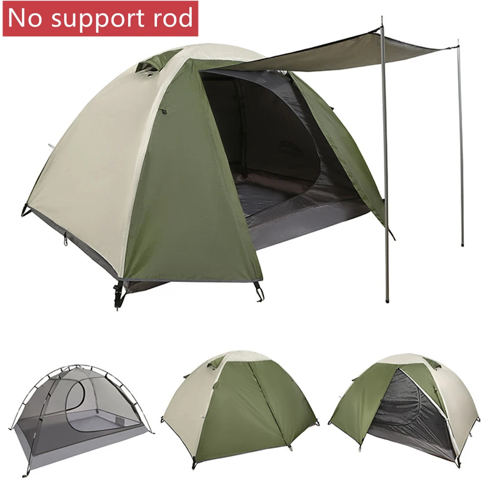 Backpacking Tent 2 Person Lightweight Camping Tents Double Layer Waterproof Portable Handbag for Hiking Travel Aluminum Pole