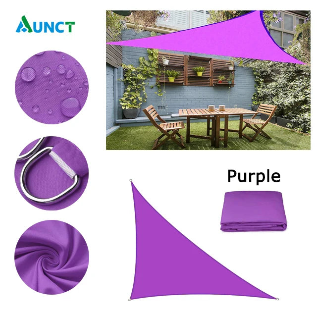 Waterproof Sun Shelter Triangle Sunshade Protection Outdoor Cover Garden Patio Pool Shade Sail Awning Camping Sun Shade 420D