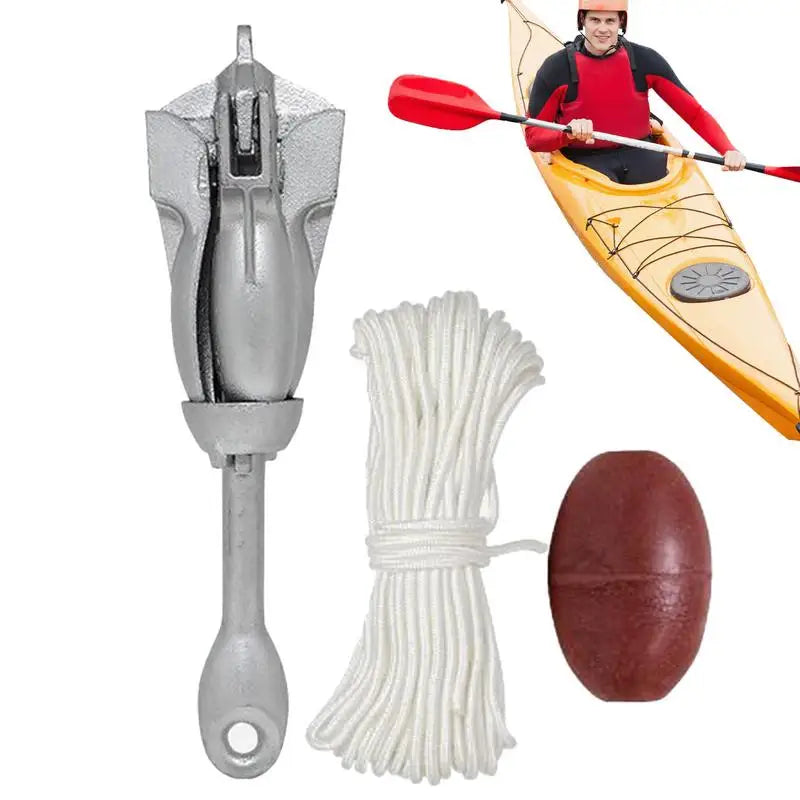 Canoe & Kayak Quick Release Anchor Kit – Heavy-Duty Retrievable Boat Anchoring System for Fishing & Rafting