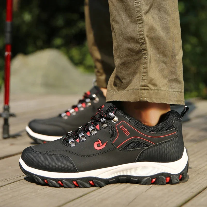 Men’s Waterproof Hiking Shoes – Outdoor Sneakers for Mountain Climbing, Trail, Walking & Jogging (Durable & Comfortable)