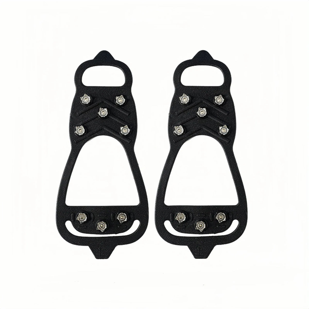 Outdoor Ice Cleats Anti Slip Shoe Covers Steel Studs Crampons for Walking on Snow and Icy Roads Winter Climbing Hiking Gear