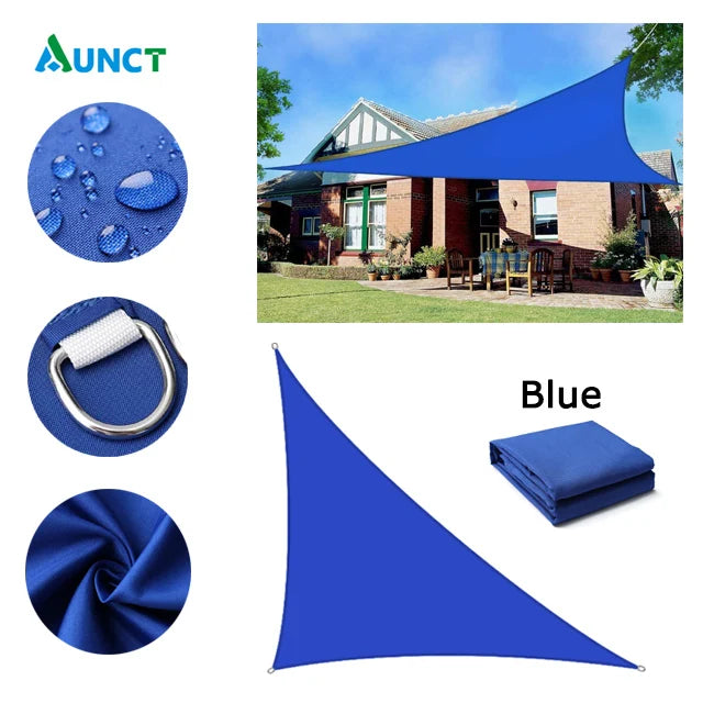 Waterproof Sun Shelter Triangle Sunshade Protection Outdoor Cover Garden Patio Pool Shade Sail Awning Camping Sun Shade 420D