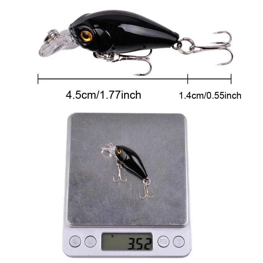 8pcs Crank Bait Minnow Fishing Lure Set Floating Artificial Bait Topwater Fishing Bait