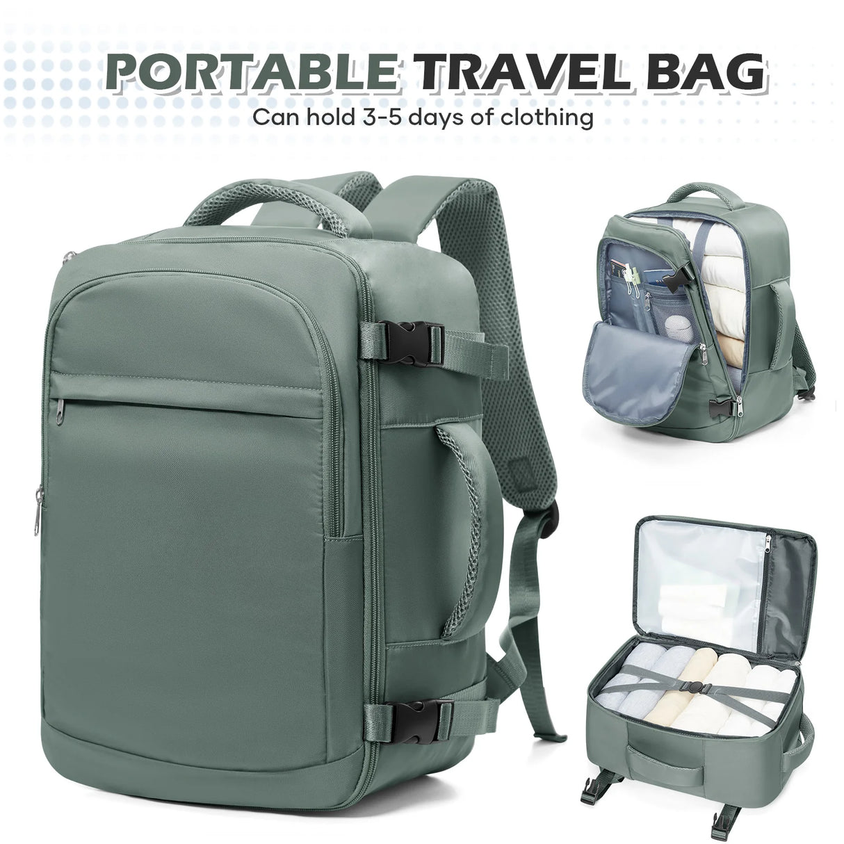 Cabin Bag Underseat Travel Backpack, Women Mens Outdoor Backpack Carry-on Backpack, Cabin Luggage Aviation Wizzair 40x30x20 Bag