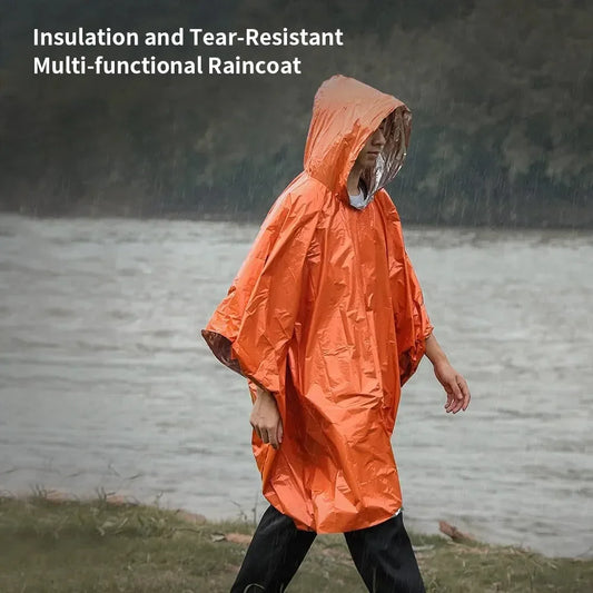 Emergency Rain Poncho – Waterproof Thermal Blanket