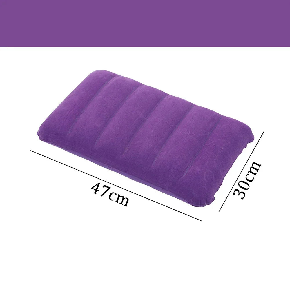 Air Cushion Pillows Outdoor Camping Folding Square Inflatable Pillows Travel Backrest Plane Head Rest Pillow Camping