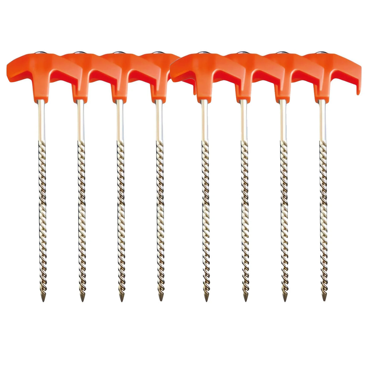 Outdoor Camping Tent Stakes Versatile Anchoring Metal Threaded Tent Spikes for Securing Tents Canopies Tarps