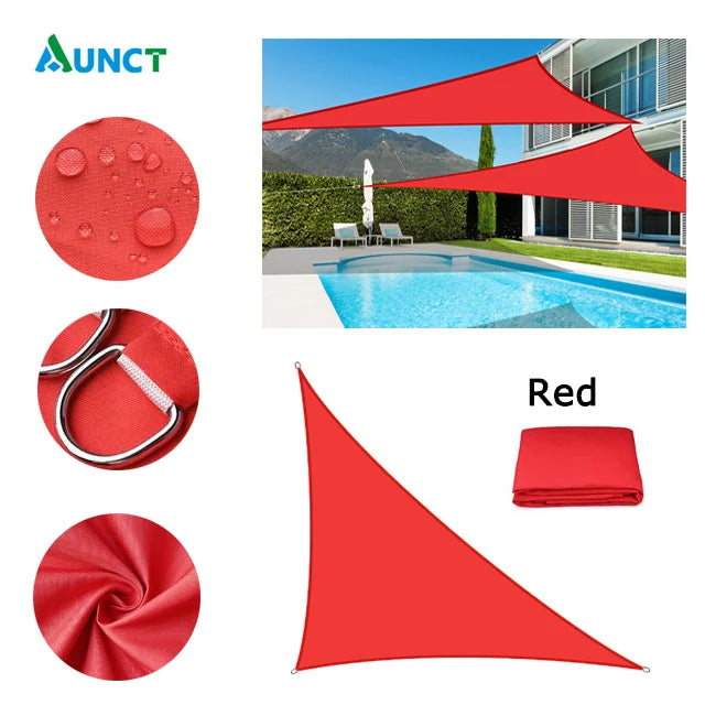 Waterproof Sun Shelter Triangle Sunshade Protection Outdoor Cover Garden Patio Pool Shade Sail Awning Camping Sun Shade 420D