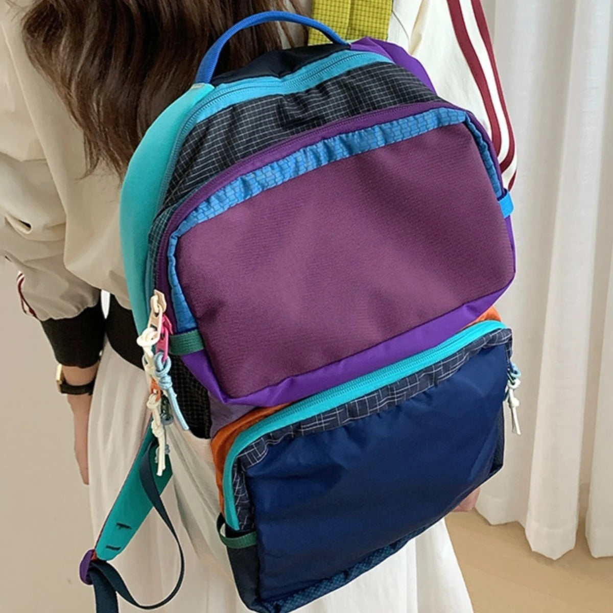 Backpack Men's and Women's Casual Mountaineering Sports Backpack Business Computer Bag Travel School Bag Outdoor Leisure Student