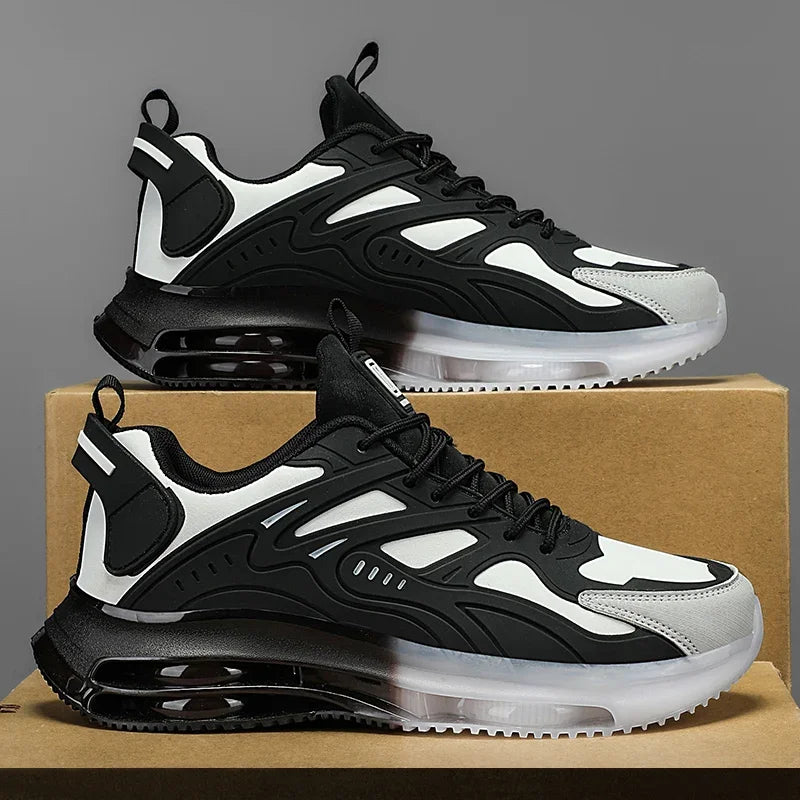2025 Men’s Air Cushion Sneakers – Breathable Lightweight Running & Walking Shoes, Non-Slip Athletic Training Sneakers for Men & Women
