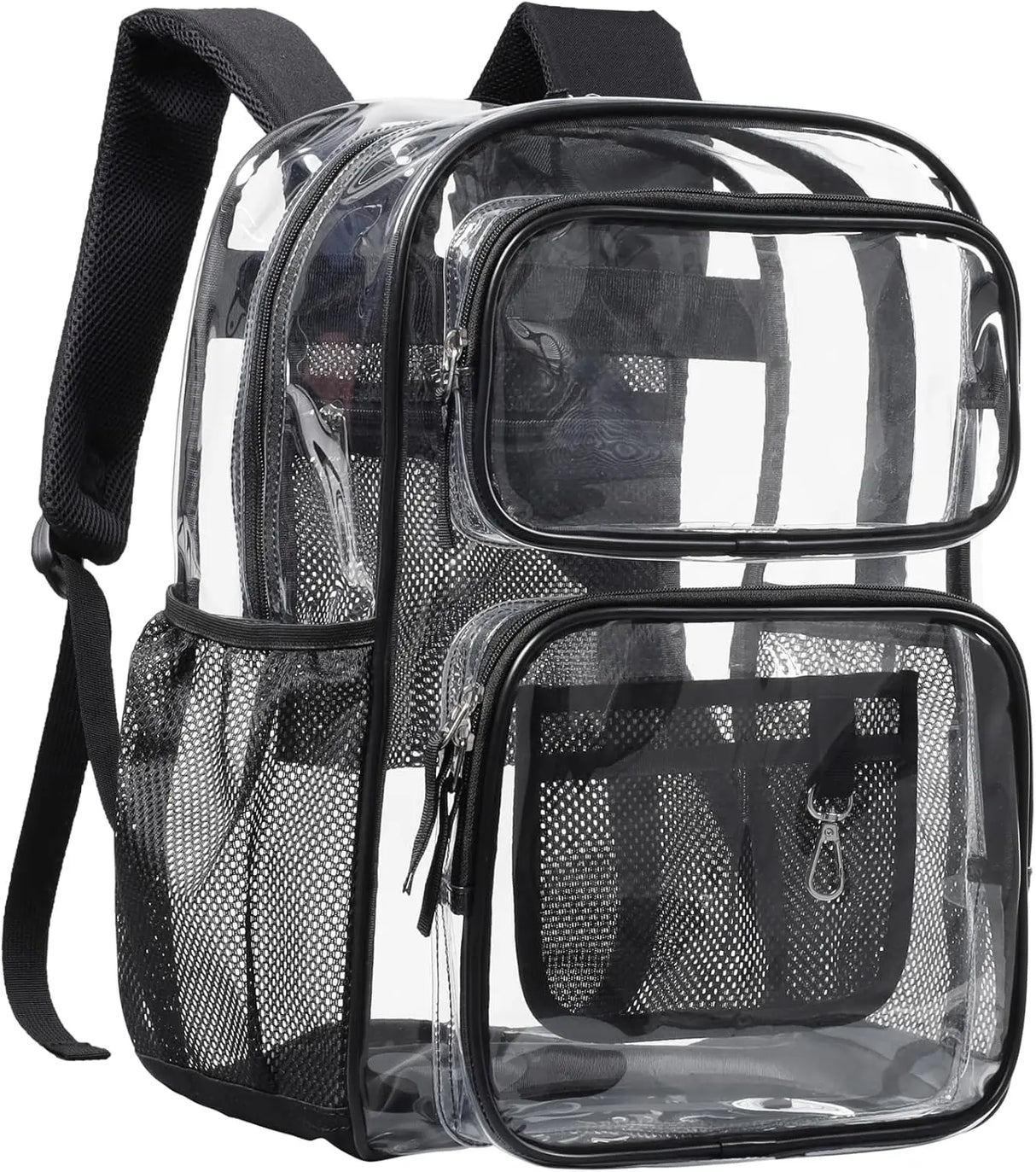 PACKISM Clear Backpack for School - 17 inch Large Heavy Duty Clear Bookbag, See Through PVC Backpacks (for age 12 above)