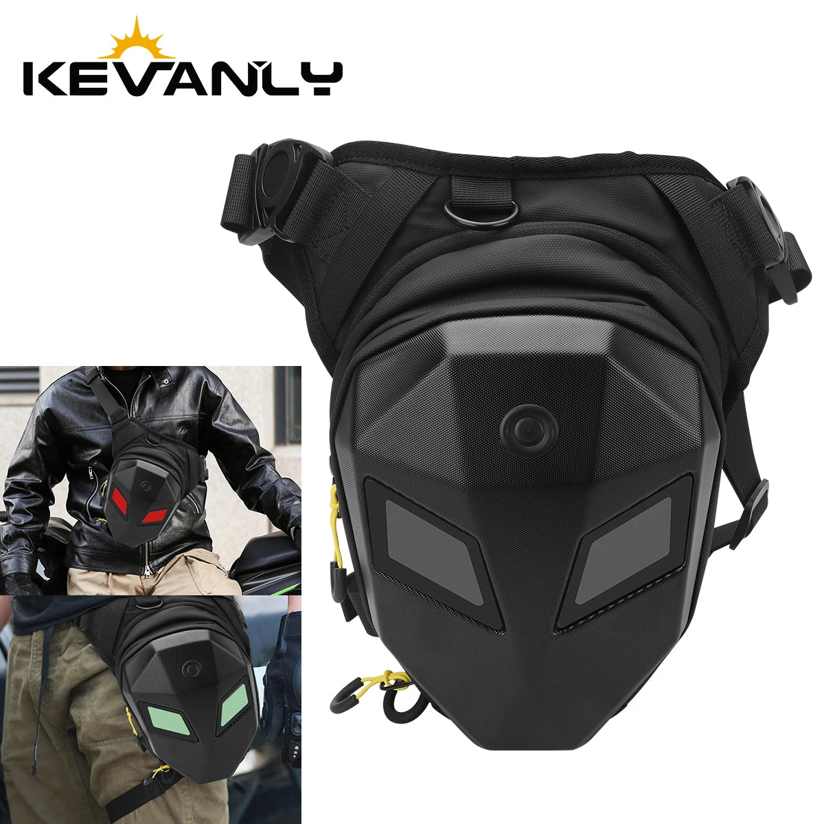 Motorcycle Leg Side Bag Travel Bag Waterproof Motorbike Waist Leg Bag Men Women Hip Bum Pack Outdoor Sports Casual Fanny Pack