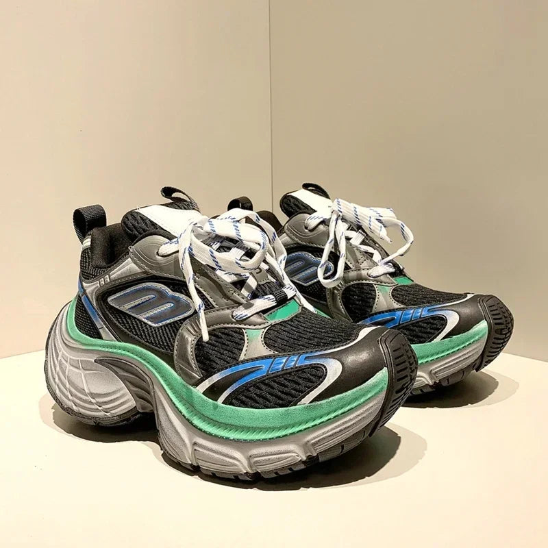 Men’s & Women’s Platform Sneakers – Genuine Leather Casual Walking & Sports Shoes