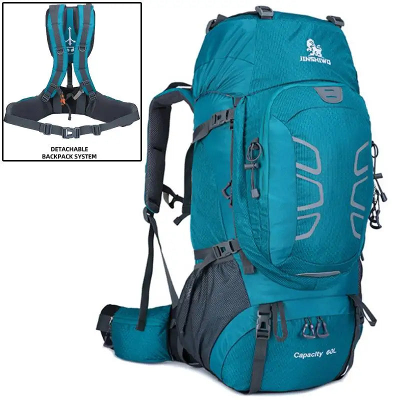 60L Mountaineering Backpack – Waterproof Hiking Camping Rucksack for Trekking, Travel & Climbing