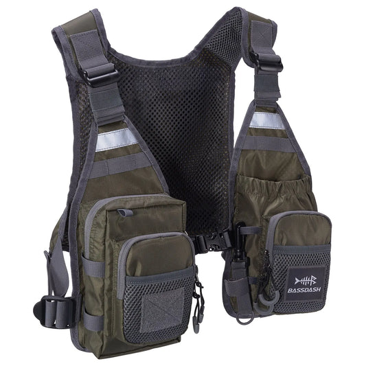 Bassdash FV08 Ultralight Fly Fishing Vest Pack