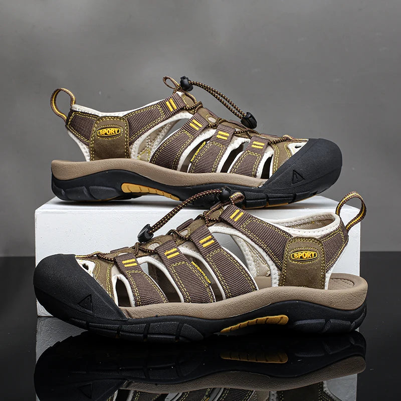 Men’s Outdoor Hiking Sandals – Non-Slip Breathable Water Shoes for Summer Trekking & Casual Wear