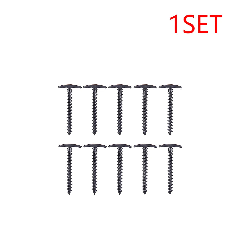 Screw-In Tent Stakes – 10 Pack Windproof Ground Pegs
