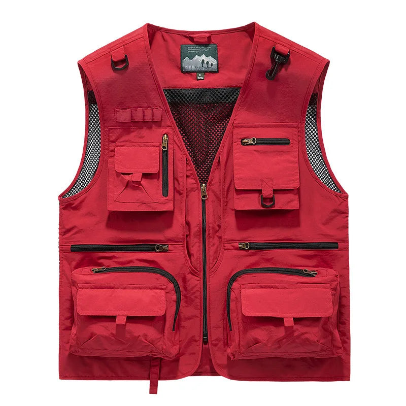 FGKKS Multi-Pocket Breathable Fishing Vest