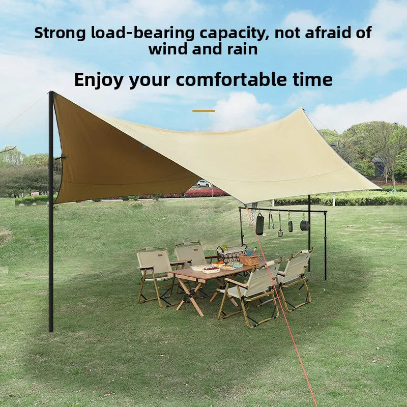 10PCS Telescopic Tent Poles Set Universal Adjustable Camping Awning Poles Sun Sail Shelter Rods Tarp Tent Accessories