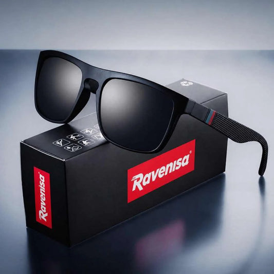 Ravenisa Square Vintage Polarized Sunglasses