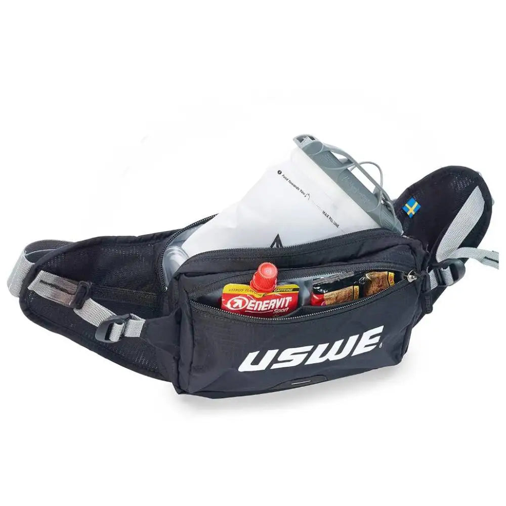 Hip Pack - with Organizer and Side Pockets, Bounce Free Hip Belt (2L, Black)