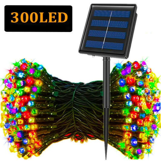 Solar Fairy String Lights – 300 LED, 8 Modes