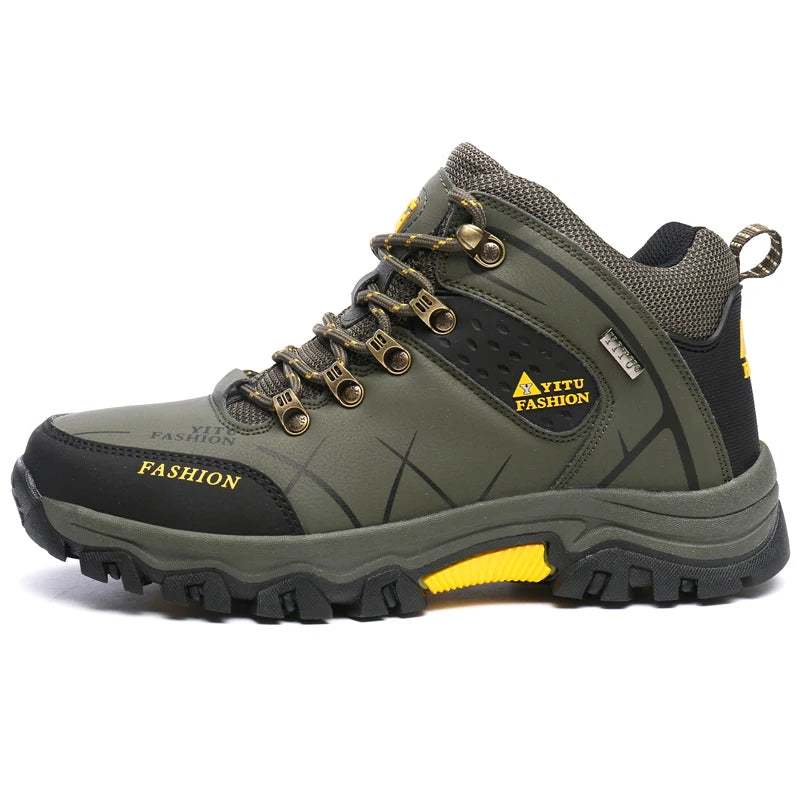 Men’s Waterproof Hiking Boots – Outdoor Trekking, Camping & Climbing Shoes, Wear-Resistant & Non-Slip