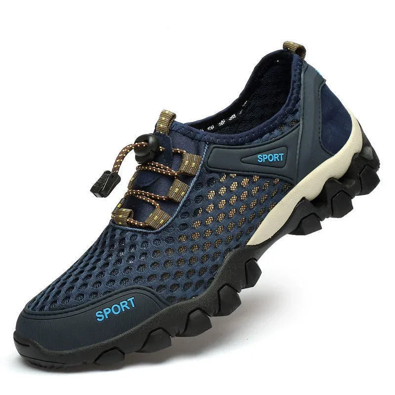 Men’s Hiking Shoes – Outdoor Mountain Climbing Sneakers, Breathable Trekking Sports Shoes