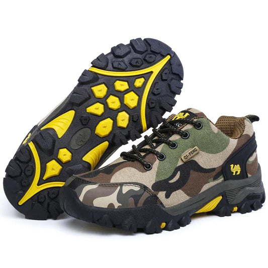 2025 Outdoor Hiking Shoes – Camouflage Trail Running Sneakers for Men & Women, Summer/Winter Trekking Footwear